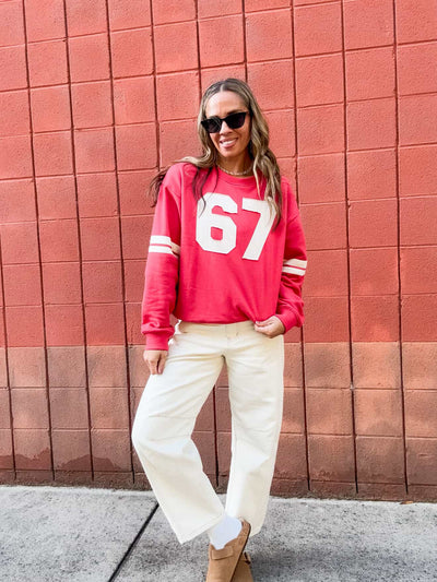 Cotton French Terry Crew
Neck Pullover