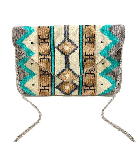 Pattern Beaded Clutch