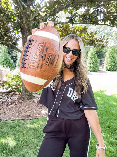 Side Snap Contrast Stripe Track Pants