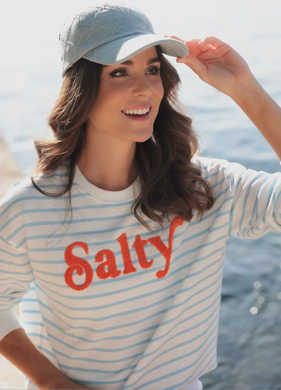 Salty Crewneck Pullover Sweatshirt