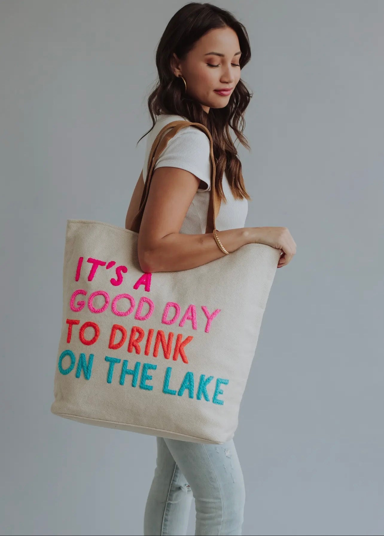 “It’s A Good Day To Drink On the Lake” Tote