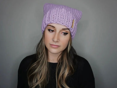 The Kitten Ear Beanie - Handmade Knit Hat