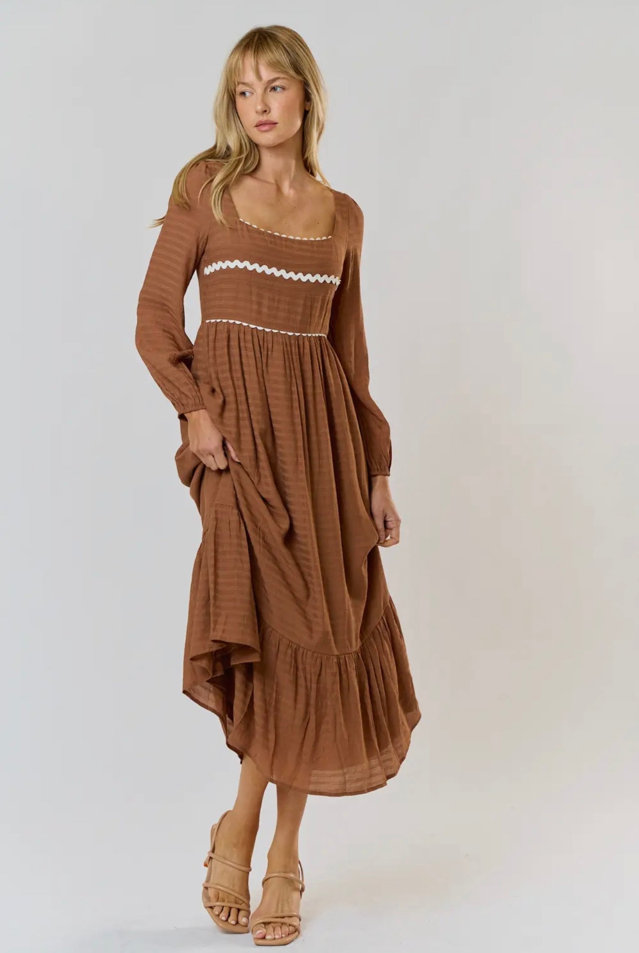 Clementine Square Neck Maxi Dress