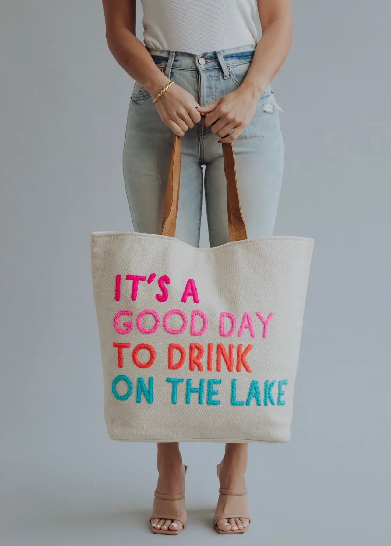 “It’s A Good Day To Drink On the Lake” Tote