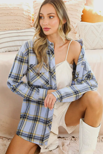 Daphne Plaid Button Down Shirt