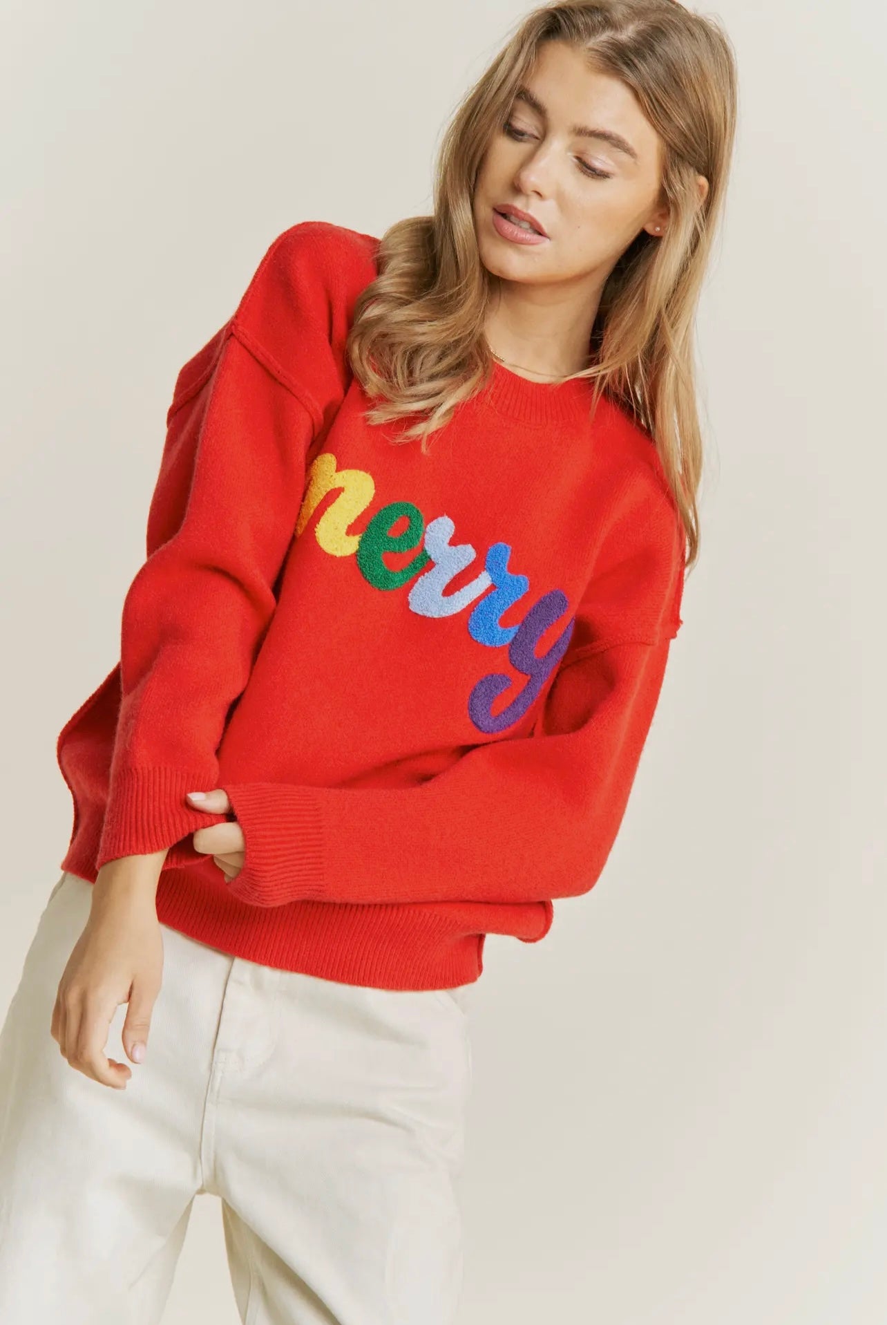 Merry Holiday Knit Sweater