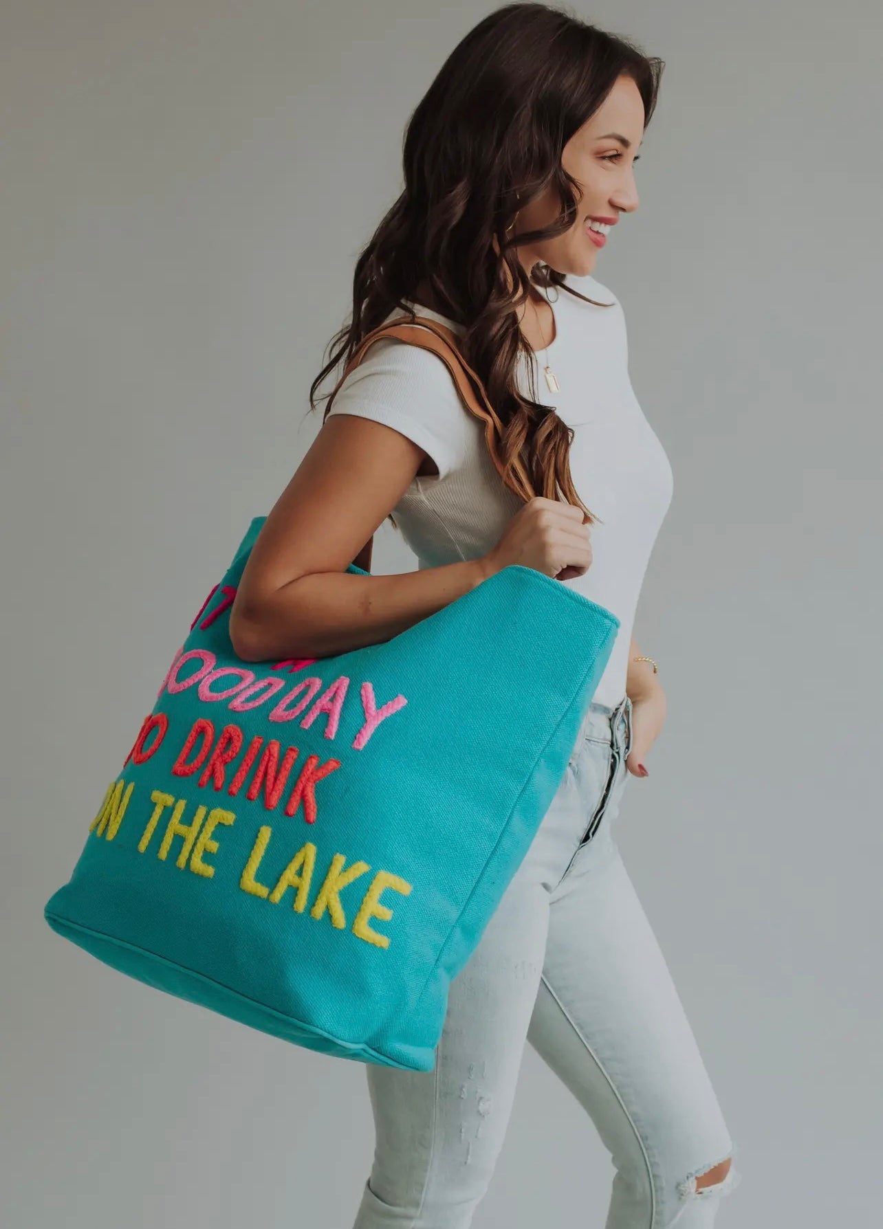 “It’s A Good Day To Drink On the Lake” Tote