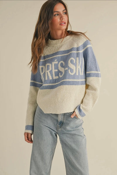 APRÈS SKI LETTER FRONT Knit Sweater