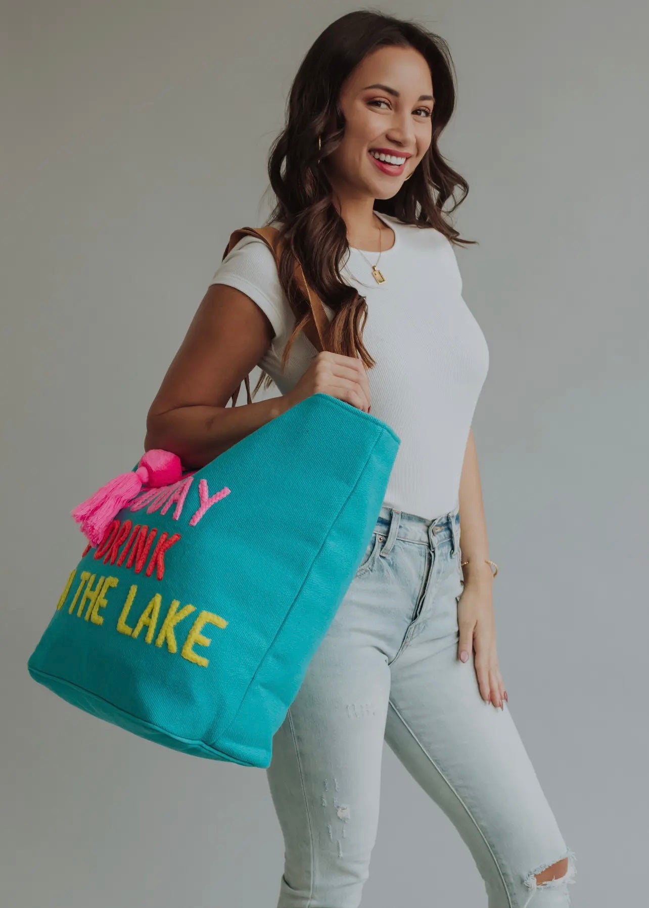 “It’s A Good Day To Drink On the Lake” Tote