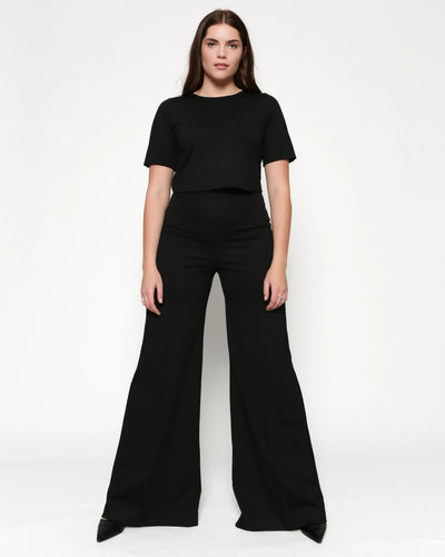 Ponte Knit Wide Leg Pant by Ripley Rader