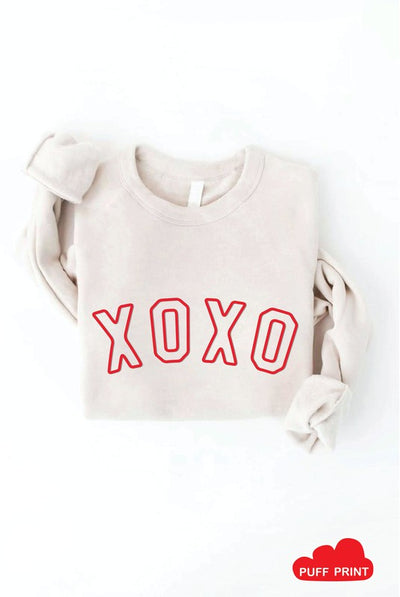 XOXO PUFF PRINT Graphic Sweatshirt