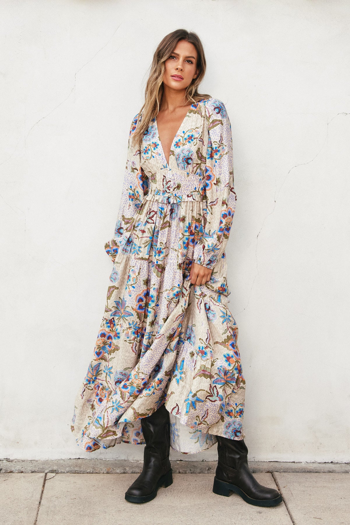 Mosaic Vineyard Maxi Dress