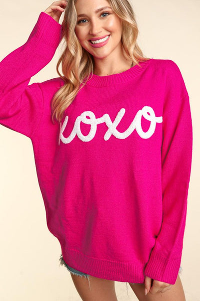 XOXO Pullover Knit Sweater