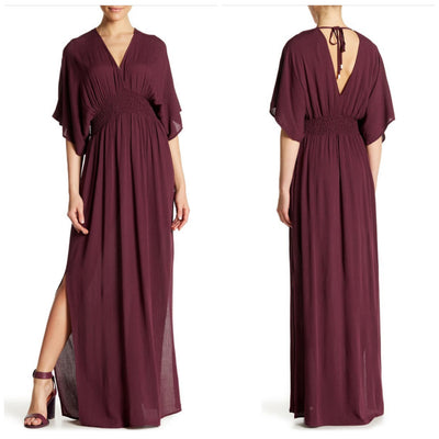 Lily Bohemian Kimono Sleeve Maxi Dress
