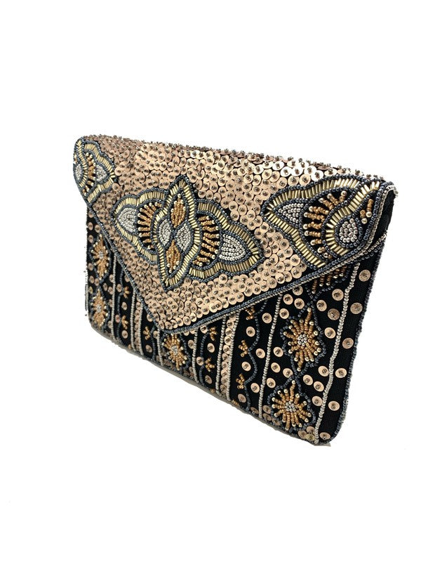Handmade Beaded Clutch Handbag