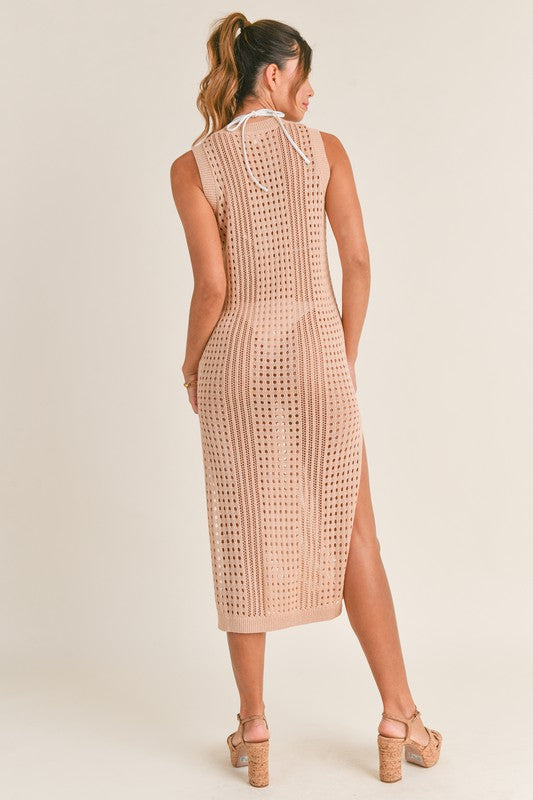 Maren Sleeveless Crochet Beach Cover-Up