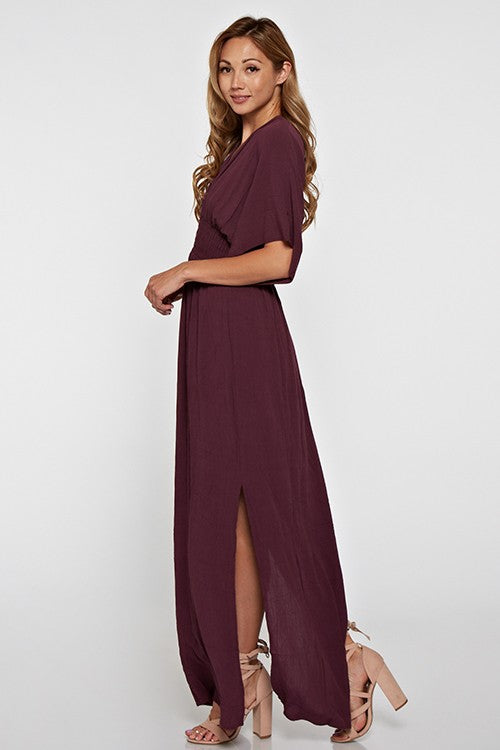 Lily Bohemian Kimono Sleeve Maxi Dress