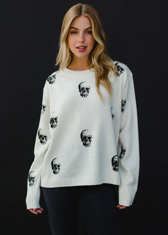 Women's 'aramis' Puff Sleeves Sweatshirt With Embroidery by