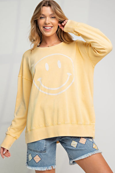Smiley Face Crewneck Sweatshirt