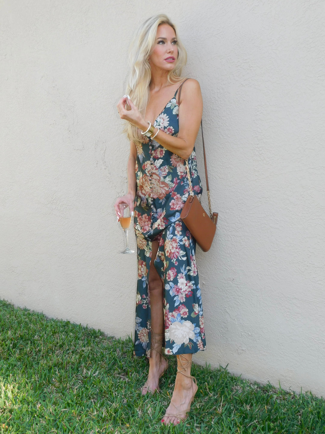 Primrose Button Detail Maxi Dress