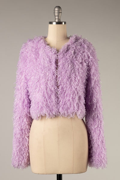 Lavender Haze Faux Fur Coat