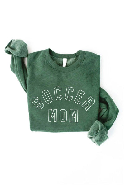 SOCCER MOM Crewneck Pullover Sweatshirt