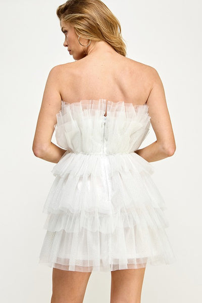 Katya Layered Tulle Mini Dress