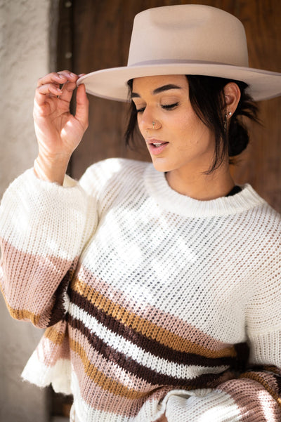 Kelsea Striped Knit Sweater