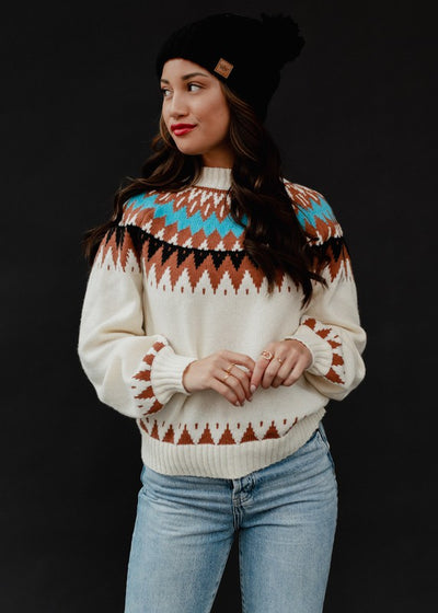 Malin Fair Isle Knit Sweater