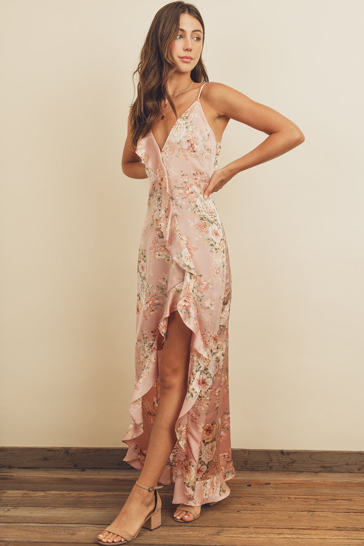 Kristin Floral Print Maxi Dress