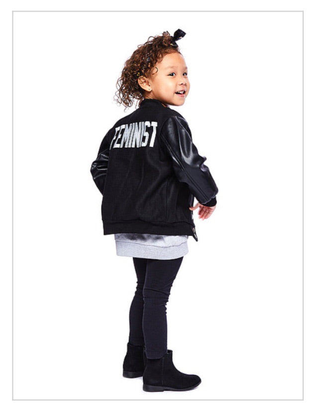 Kid’s Feminist Varsity Jacket-Style Trolley