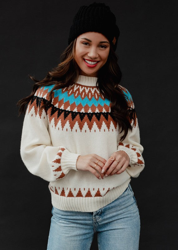 Malin Fair Isle Knit Sweater