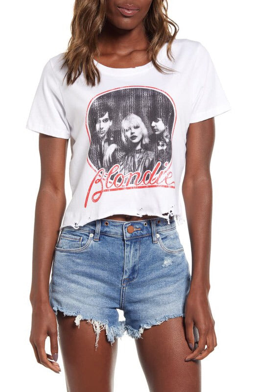 Blondie Cropped Concert Tee-T-shirt-Style Trolley