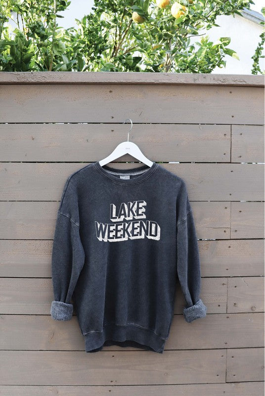 weekend crewneck sweatshirt