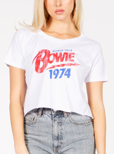 Bowie 1974 World Tour Cropped Concert Tee