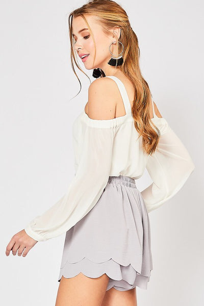 Michelle Open Shoulder Top-Top-Style Trolley