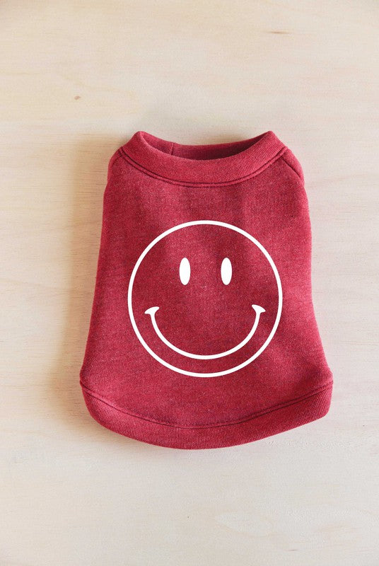 Smiley Face Pet Graphic Sweatshirt