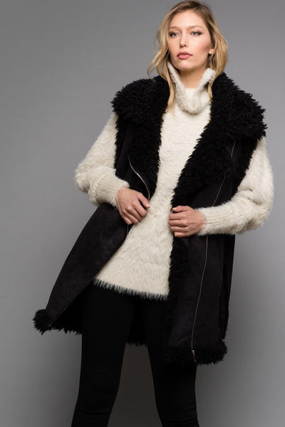 The Kaia Faux Shearling Vest-Outerwear-Style Trolley