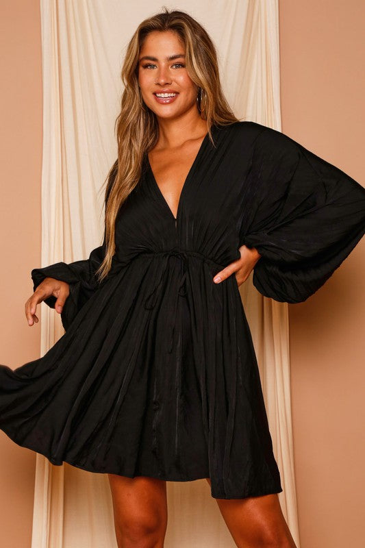 Buy Ainsley Pleated Kimono Sleeve Dress Small