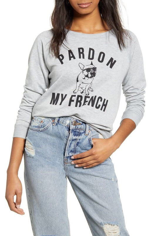 “Pardon My French” Long Sleeve Top-Style Trolley