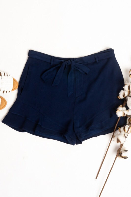 The Abigail Ruffle Shorts-Shorts-Style Trolley