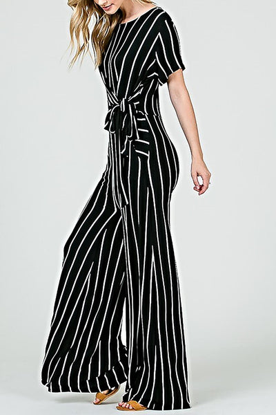 The Michelle Striped Jumpsuit-Jumpsuit-Style Trolley