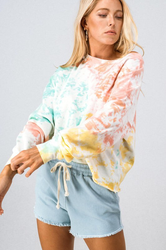 Hannah Drop Shoulder Crop Sweatshirt-Style Trolley