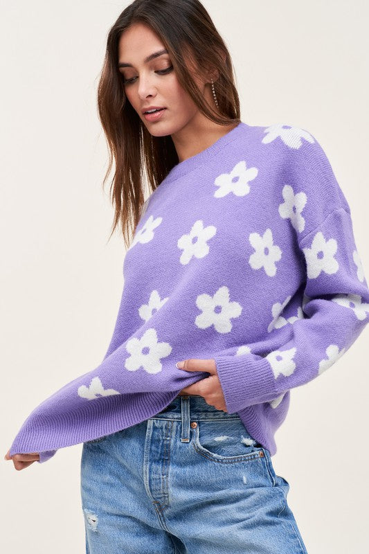 The Finley Floral Crewneck Sweater
