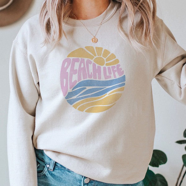 Beach Life Crewneck Sweatshirt