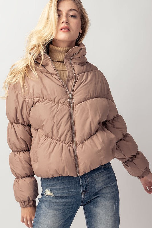 Annika Zip-up Puffer Jacket