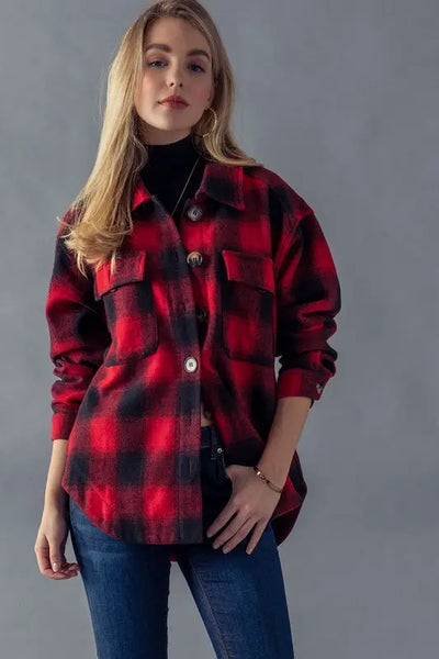 Emma Buffalo Check Plaid Flannel Shirt