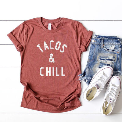 Tacos & Chill T-Shirt-T-shirt-Style Trolley