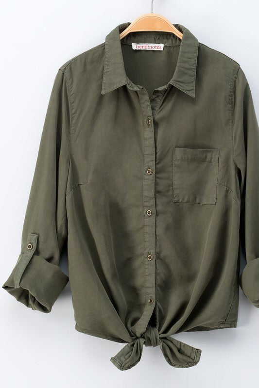 Sarah Olive Shirt-Top-Style Trolley