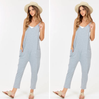 The Kourtney Relaxed Fit V-neck Jumpsuit